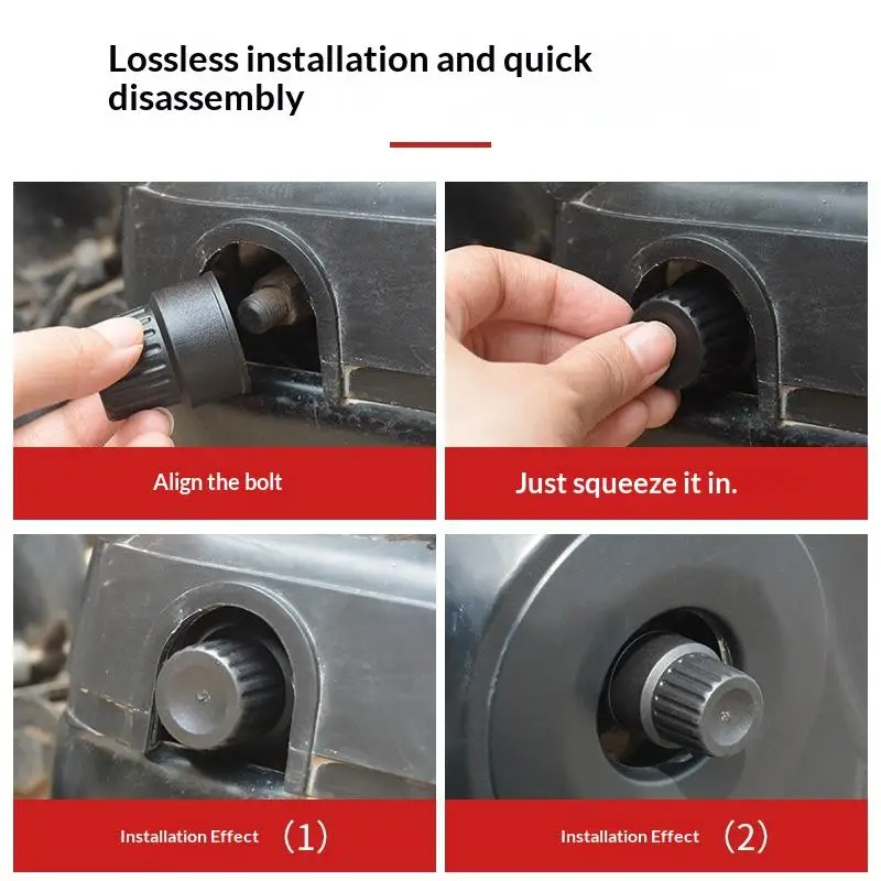 New2/10Pcs Black Scooter Protective Plug Accessories Scooter Foot Krutch Center Axis Screw Electric Bike Parts