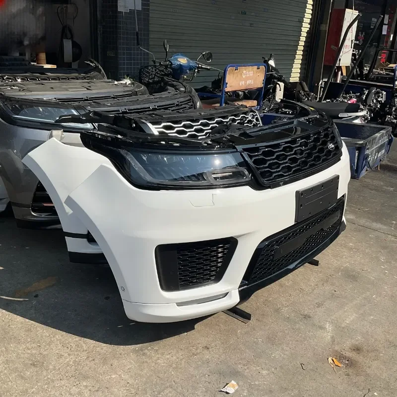 Complete Front Bumper with Radiator and Headlights for Range Rover Sport L494 2018-2022 Auto Body Parts Replacement Kit 5
