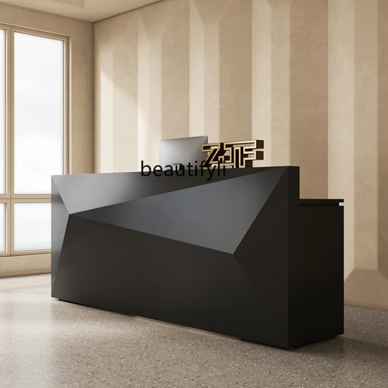 

Company front desk reception desk clothing store checkout page beauty salon payment desk bar