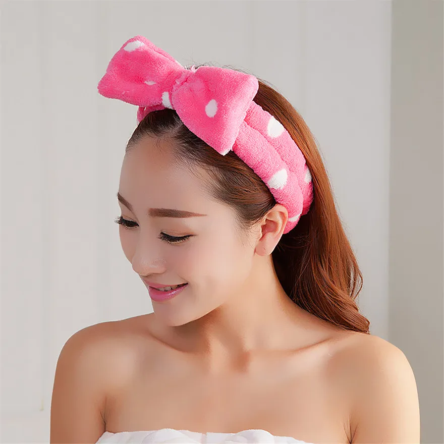 

Fashion Women Elastic Velvet Makeup Headbands Lady Home Bath Hair Band Lady Travel Girl Student Wash Face Hairband Gift