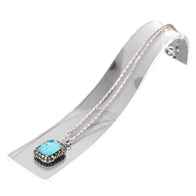 Versatile Bracelet Display Stand Portable Curved Shaped Necklace Organizer Acrylic Handchain Stand Jewellery Organizer