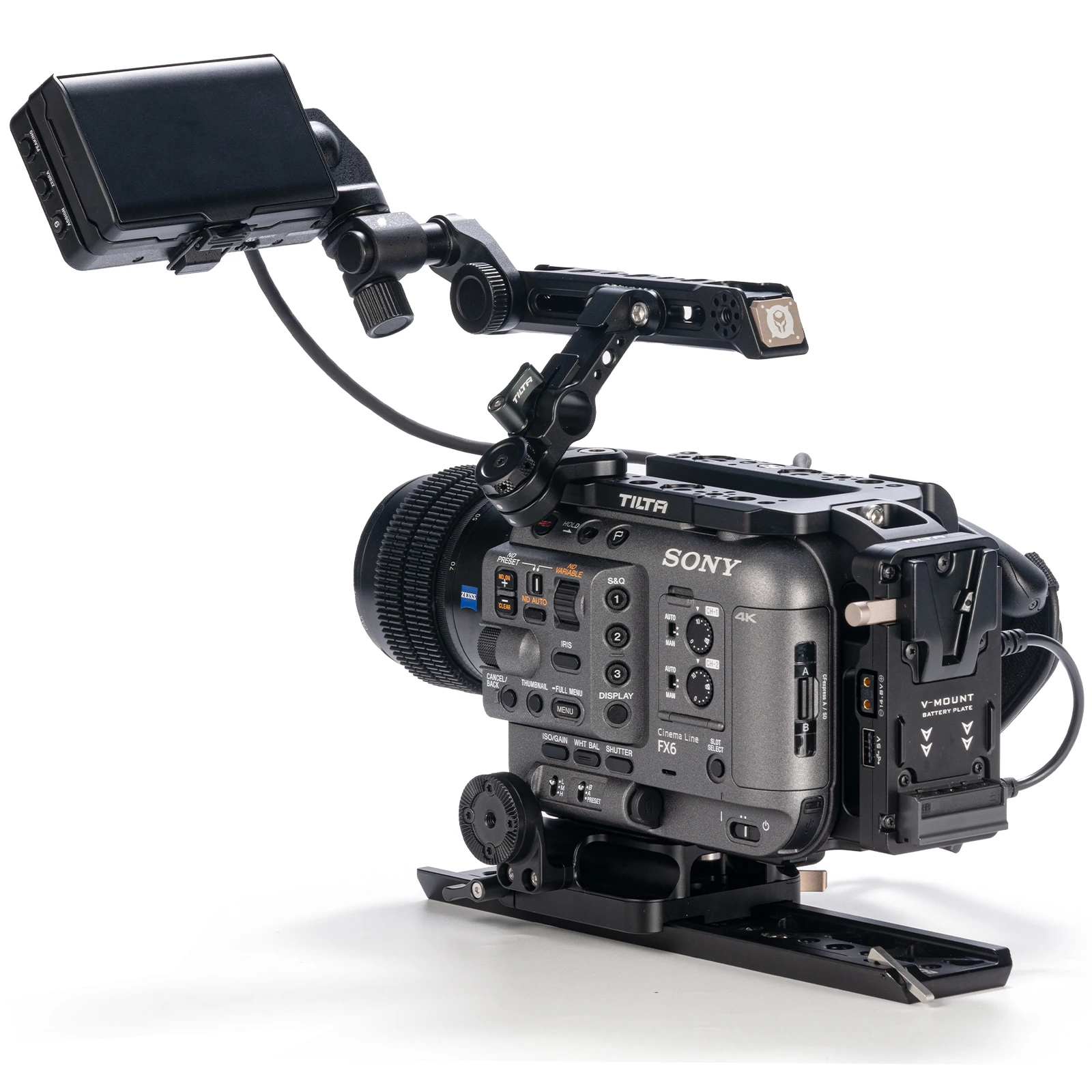 TILTA Camera cage for Sony FX6 ES-T20-C-V Camera Cage Rig Advanced Kit for Sony FX6 V-Mount Top handle
