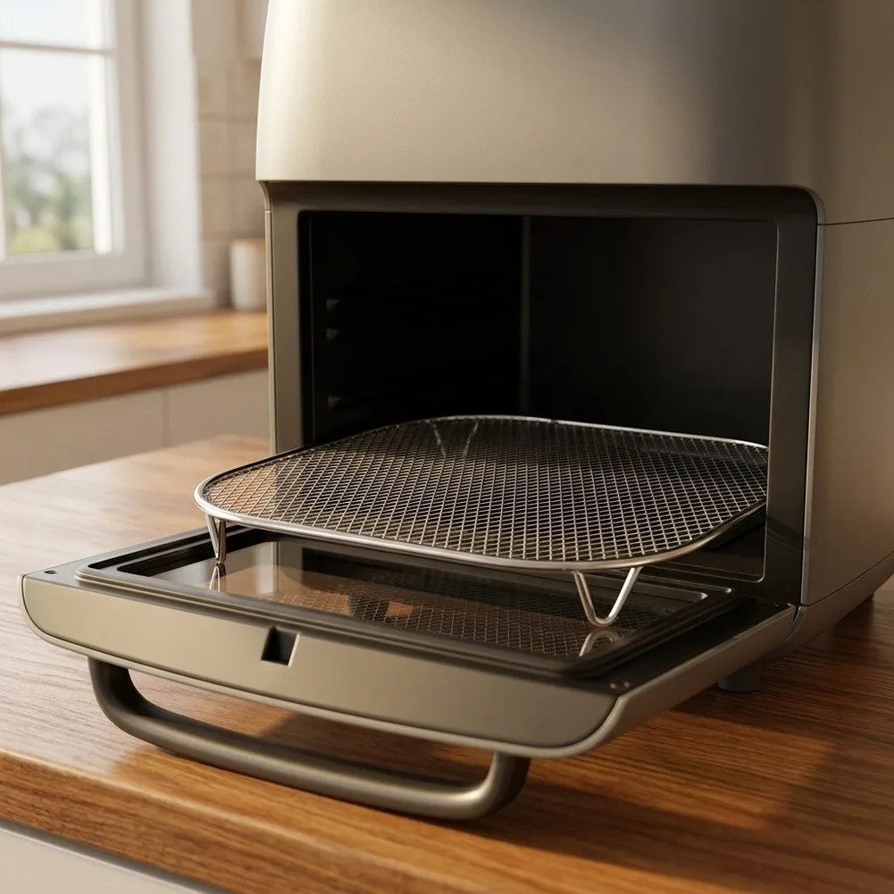 Oven Roasting Pan Stainless Steel Crisper Tray For Daily Cooking High-grade Metal Construction Optimal Airflow System