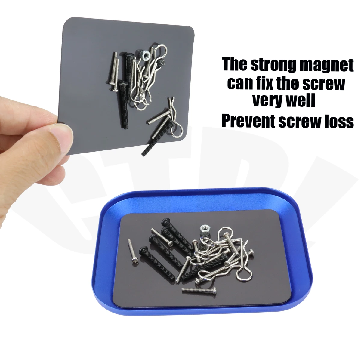 Aluminum Alloy Screw Plate Small Magnetic Pad Screw Storage Box Remote Control Car Boat Model Drone Repair Tray Tool