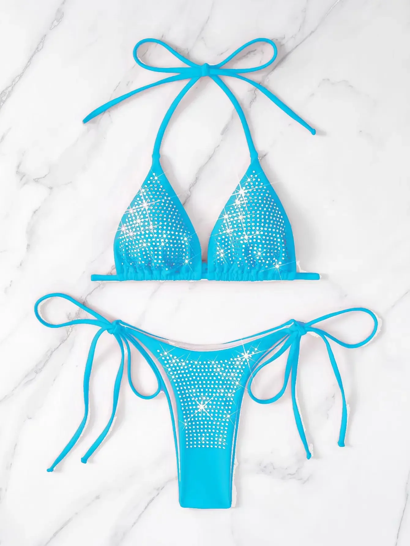 2025年の新しいヨーロッパとアメリカのビキニ、ホットダイヤモンドとアマゾンのヒットのオンラインバージョンがワンピース配信