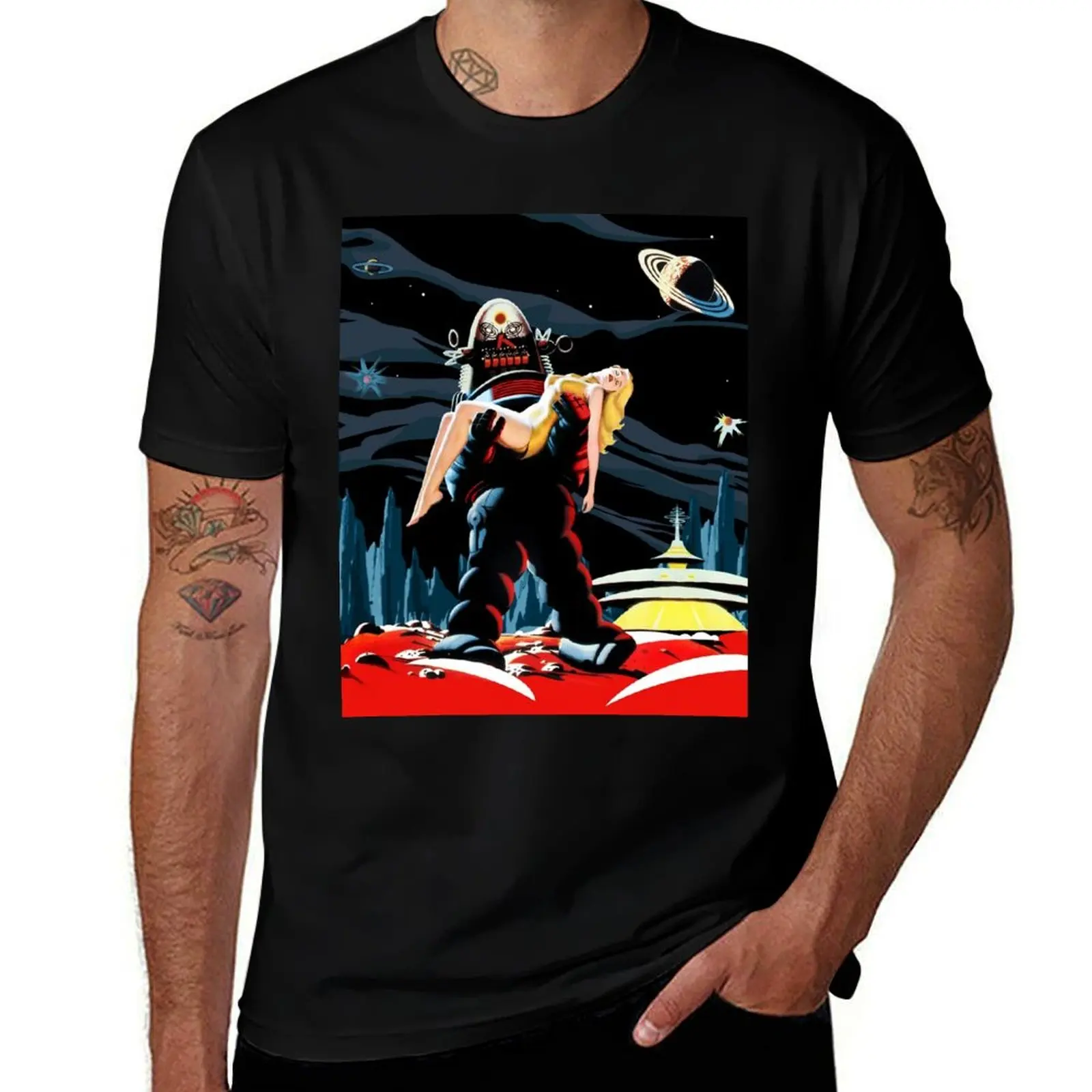 

Forbidden Planet, new design poster T-Shirt man t shirt graphic man t shirt heavy cotton t shirts for man graphic funny T-shirt