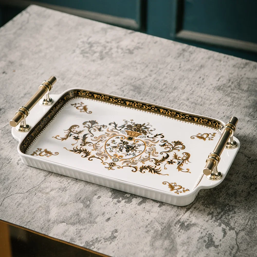 ceramic-tray-tea-tray-european-style-home-retro-rectangular-tray-storage-ornament