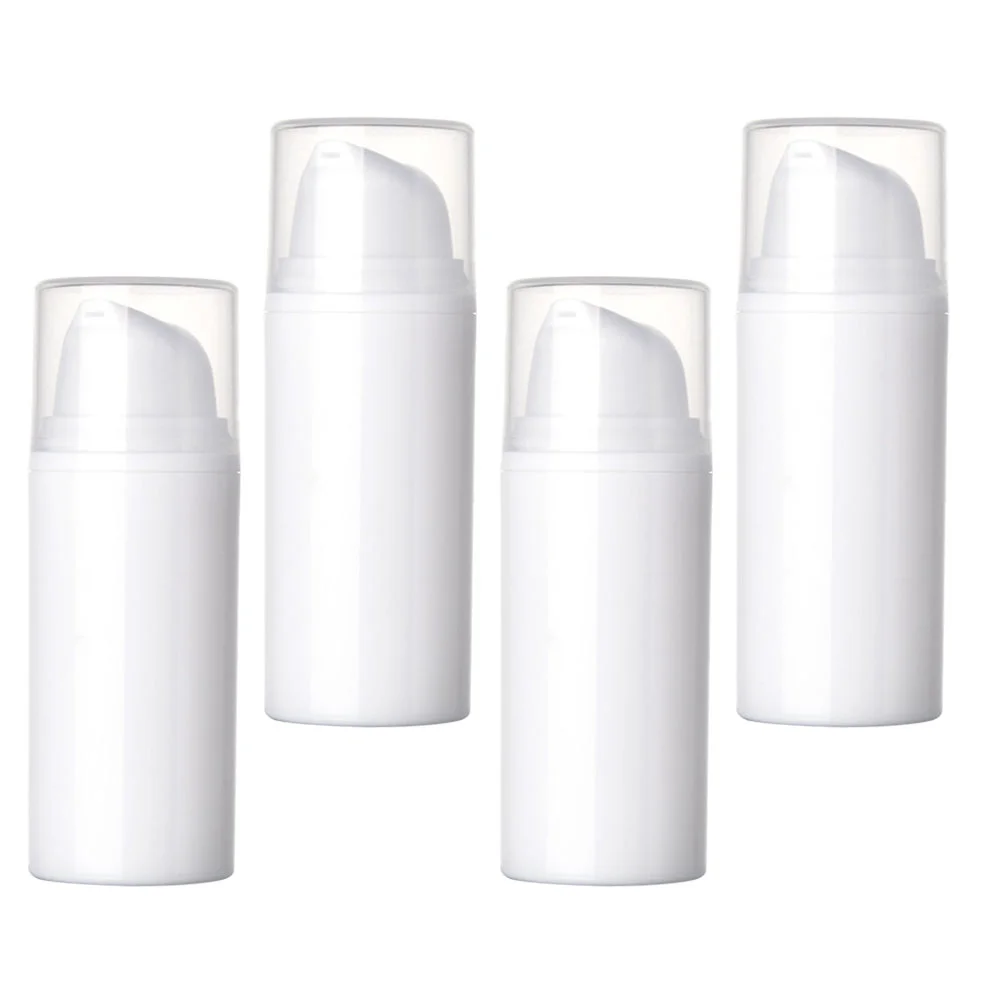 

4 Pcs Lotion Bottle Multipurpose Container Convenient Empty Pump Portable Leakproof Sub Pp Package Practical Travel