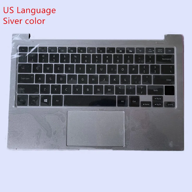 For SAMSUNG NT730XBE NP730XBE 730XBV Laptop Palmrest Upper Cover Keyboard Bezel with KR/US/BR Language Keyboard