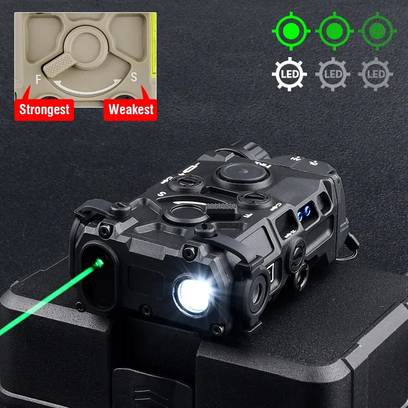 WADSN OGL Tactical Nylon Plastic Red Green Blue Spot Aiming Laser No IR Hunting White Light LED Flash Suitable For 20mm Rail