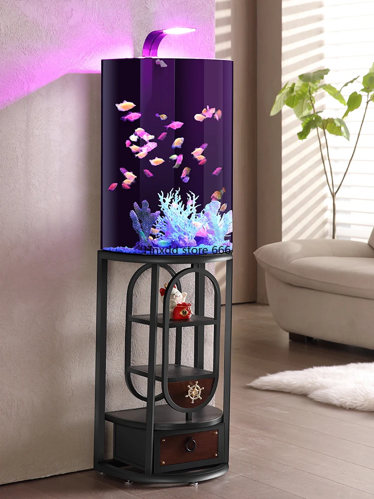 Small creative fish tank filter oxygen generator vertical