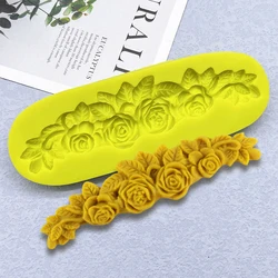 Flower Rose Silicone Mold Sugarcraft Chocolate Cupcake Baking Mold Fondant Cake Decorating Tools