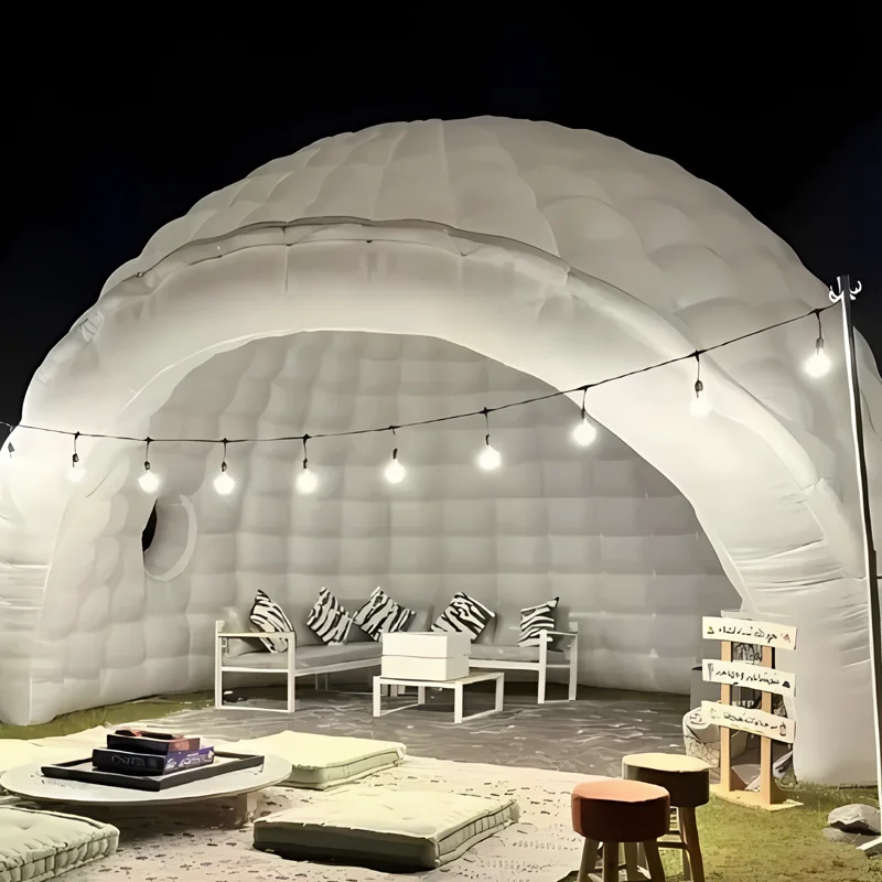 الفناء الخلفي نفخ نادي خيمة النادي الليلي حفلة نفخ ديسكو ضوء نفخ ملهى ليلي LED خيمة