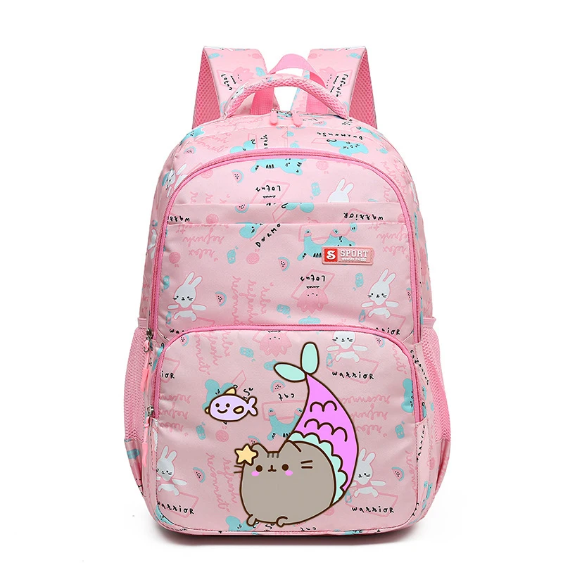 Pusheens Kawaii Backpack Girls New Anime Cat Schoolbags Student School High-capacity Shoulders Bag Travel Knapsack Kids Gifts