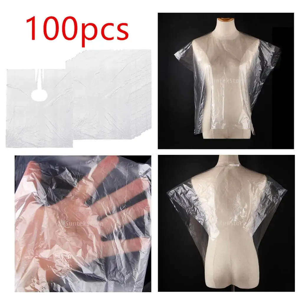 

50 100 Disposable Hair Cutting Capes Gowns Barber Shop Cloth