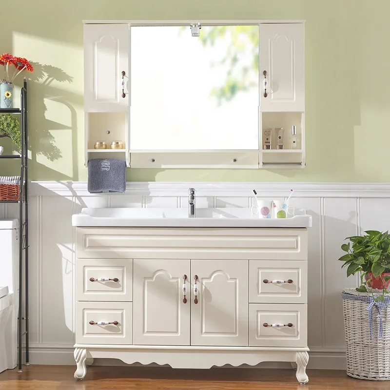 

Тумба для ванной комнаты, комбинация тумбы с раковиной из дуба, напольная тумба для ванной из массива дерева от пола до потолка