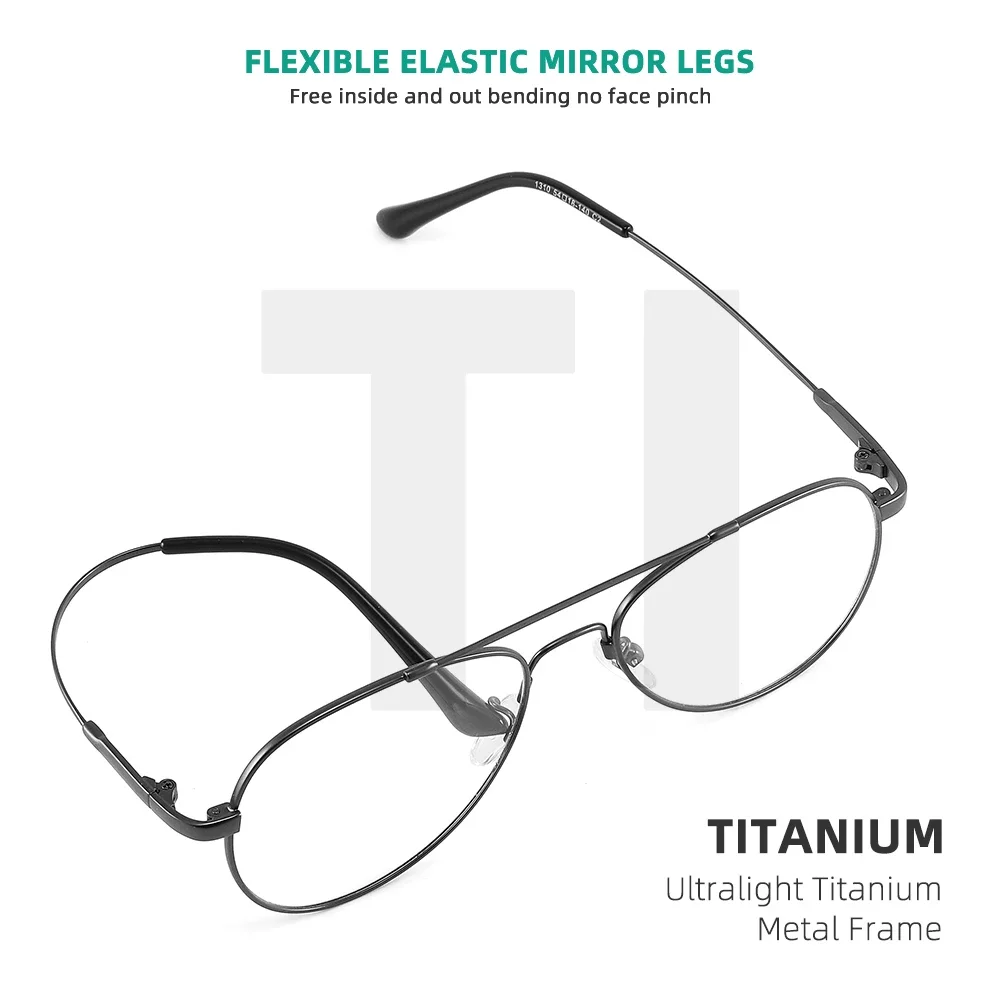 Men\'s Glasses Frames Classic Blue Anti Light Reading Eyewear Black Magnifie Titanium Eyeglass Frames Computer Glasses for Women