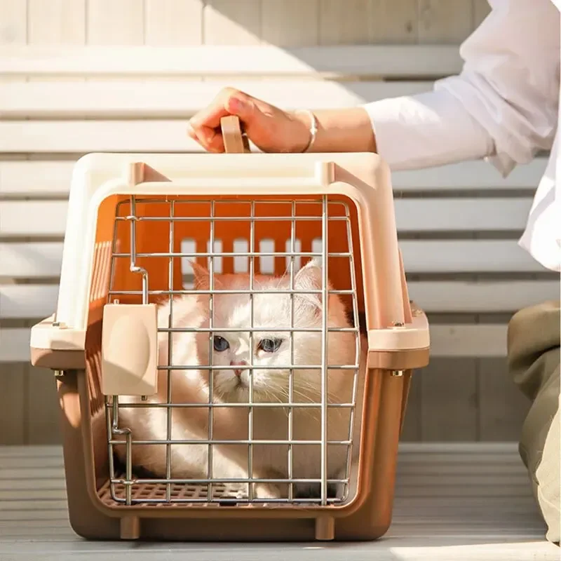 

Small And Dog Portable Pet Transport Cage - Indoor And Outdoor Articulated Roof Air Travel And Home Cages, Car/sea Kennels
