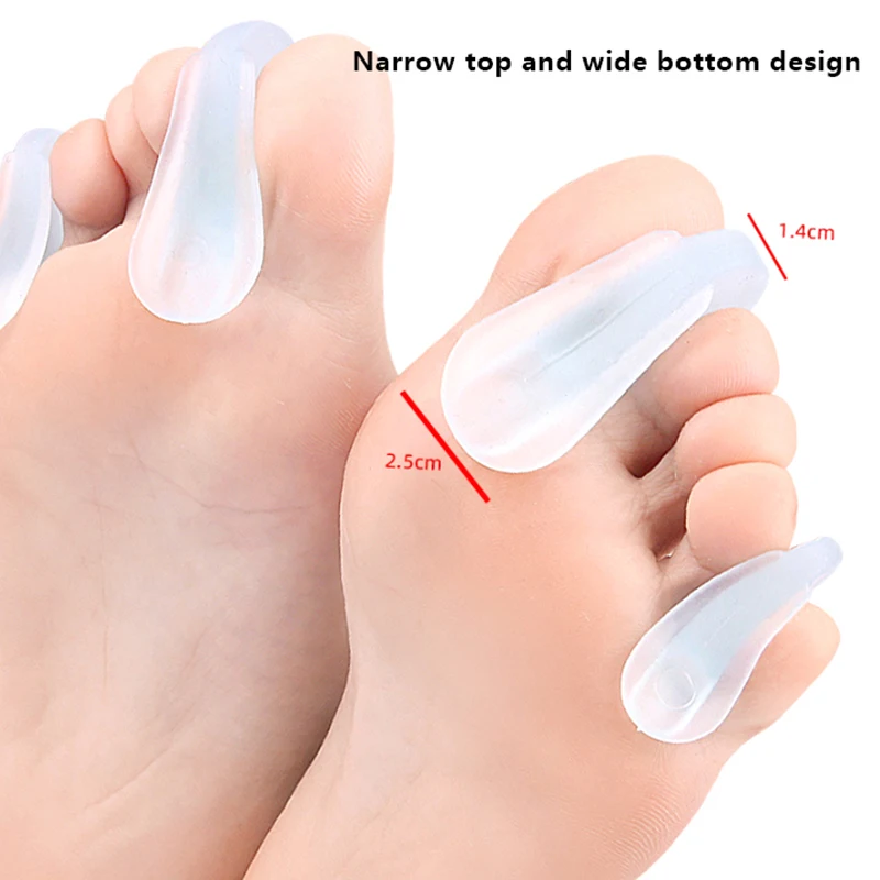 Foot Care Tool Silicone Toe Separator Hallux Valgus Bunion Adjuster Corrector Silicone Thumb Corrector Protector Straightening