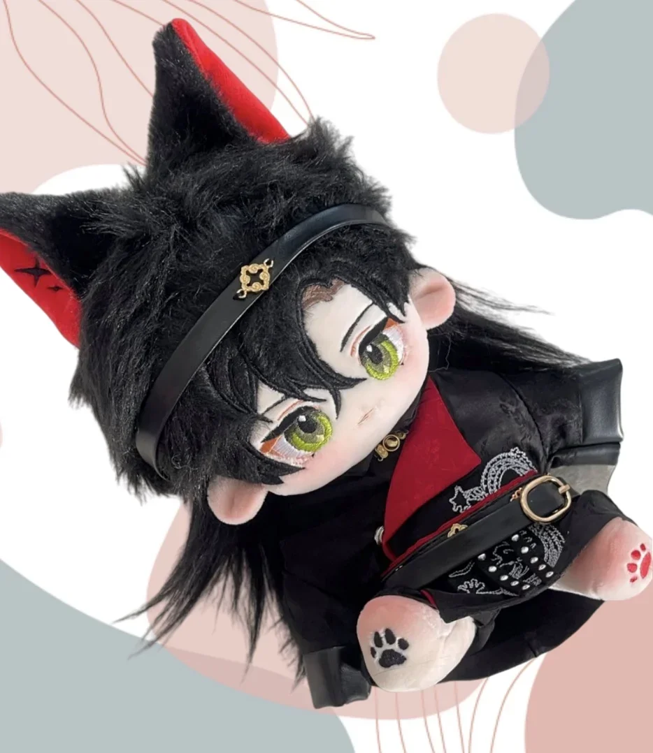 

Stuffed 20cm Lord of Mysteries Leonard Cosplay Plush With Ears Dolls Toys for Fan Collection Plush Birthday Gifts