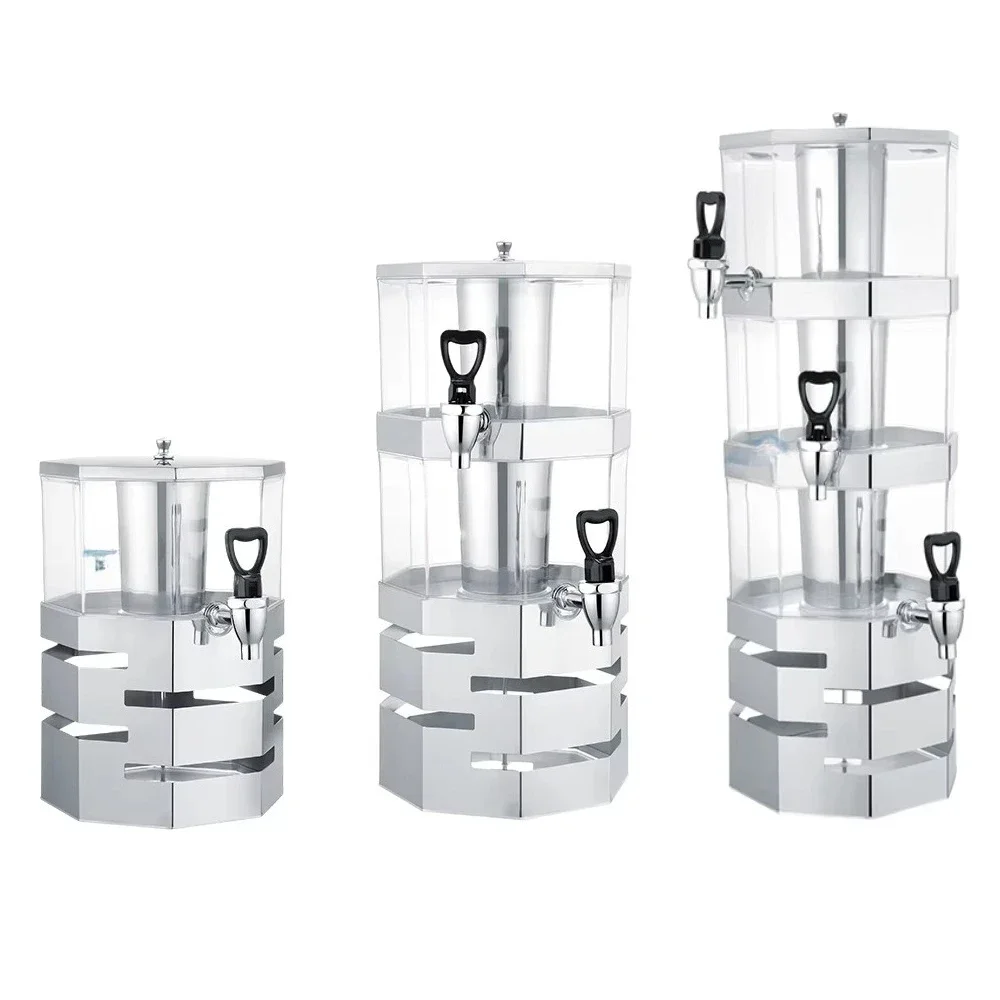 

Commercial Stainless Steel Juicer Stackable Wedding Party Soda Drink Machine