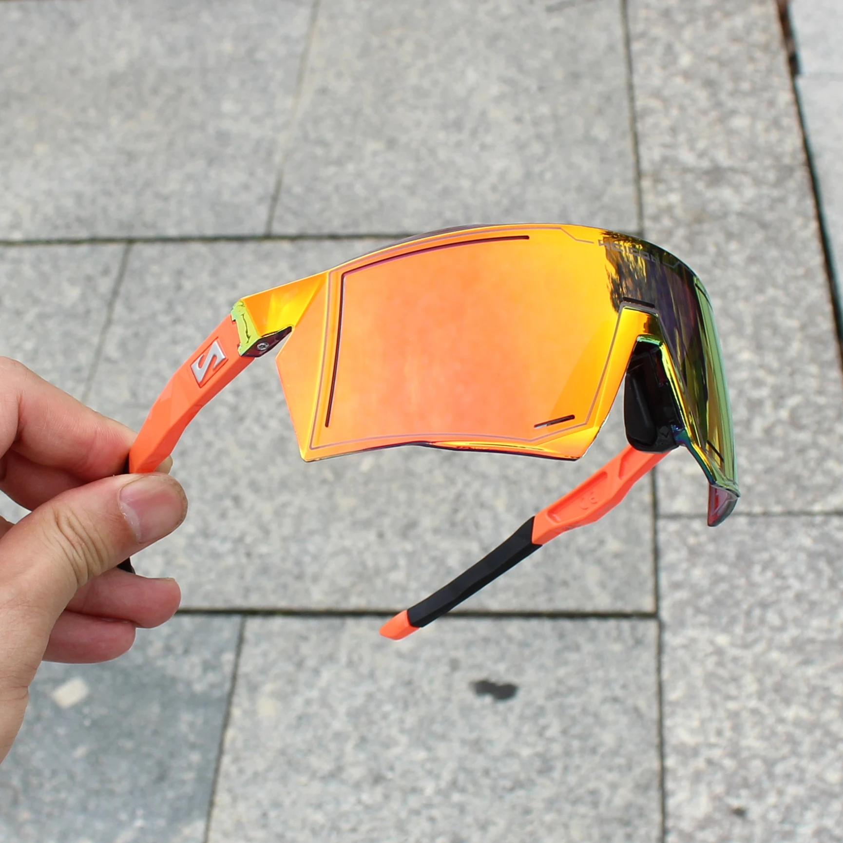AEROSTORM UV400 Radsport-Sonnenbrille Outdoor-Sport Herren MTB Rennrad-Brille Damen-Schutzbrille zum Radfahren – Detail 16