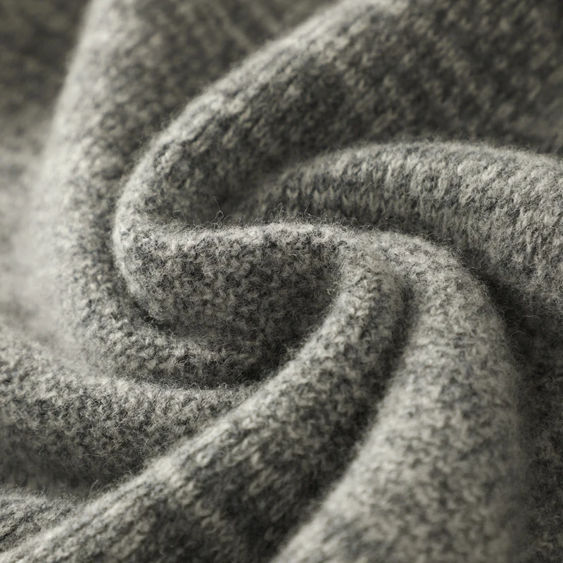 2025秋冬メンズウールニットプルオーバー長袖丸首ジッパーセーター高品質暖かくてファッショナブルなトップス