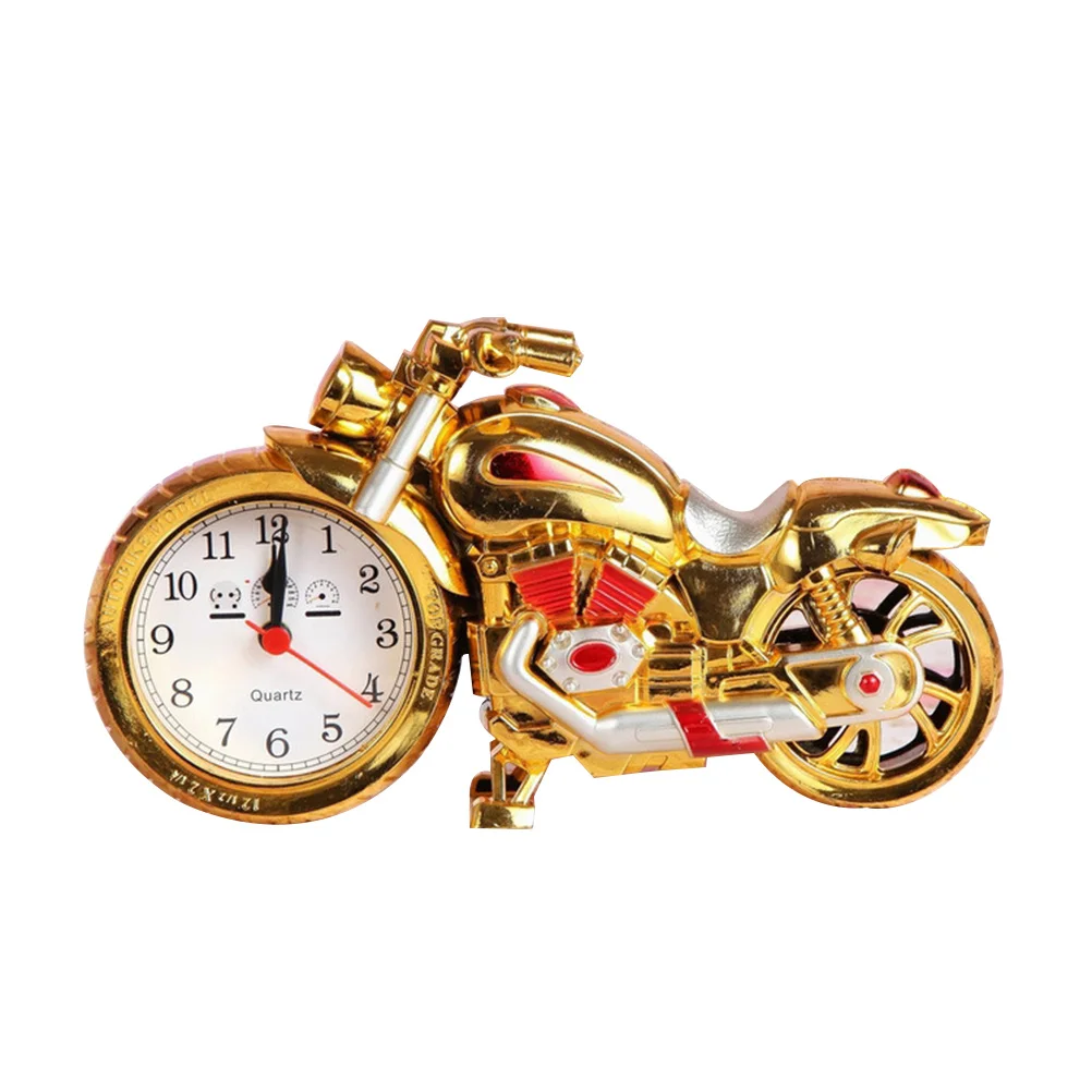 

Vintage Motorcycle Alarm Clock Home Decor Unique Gift Family Friends Old Style Quartz Clock Not Included