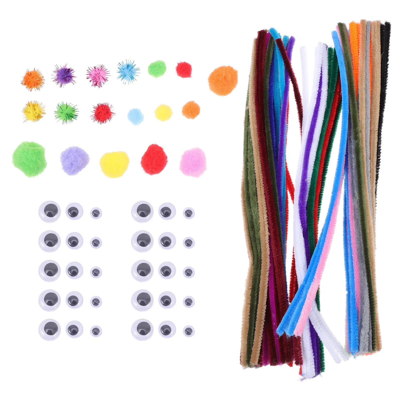 1Set Twisted Sticks Kit Kids Kleurrijke DIY-materialen voor knutselbenodigdheden Creatieve handgemaakte accessoires Educatieve leuke kunst