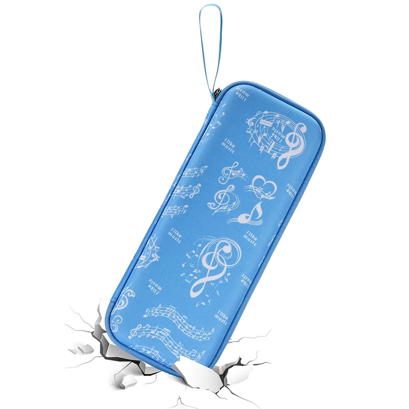 YSUN-Adatto per scatola portaoggetti per strumenti musicali Otamatone, custodia protettiva per note musicali girino elettronico facile installazione -Blu