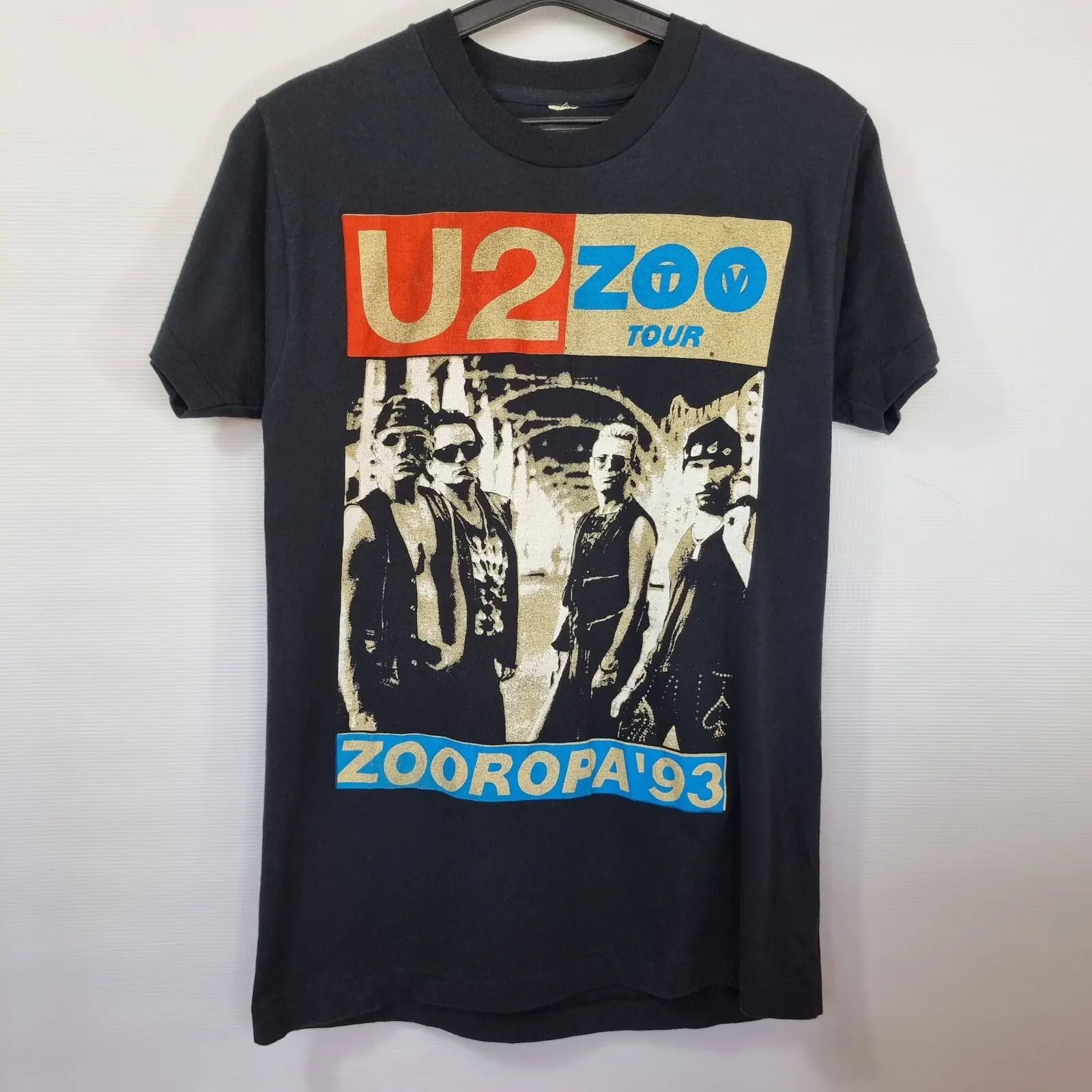 Chemise U2 Band, T-shirt en coton à manches courtes noir bande U2 S-5Xl unisexe Vn1047