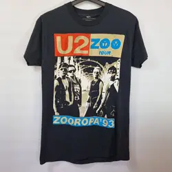 U2 밴드 셔츠, 블랙 반팔 코튼 티셔츠, 유니섹스 S-5Xl, Vn1047