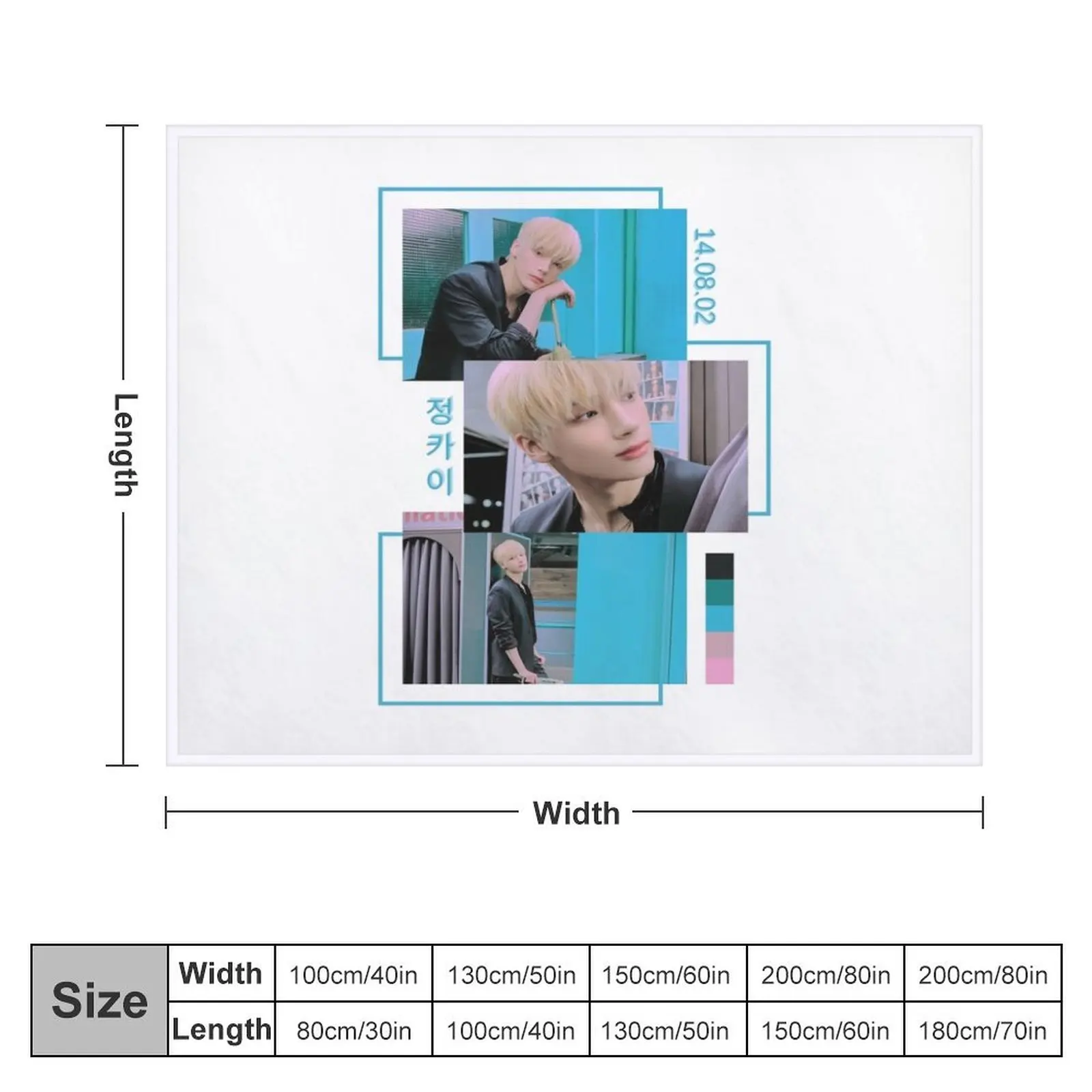 TXT Huening Kai FREEZE Concept Collage Throw Blanket Baby blankets ands Furrys Blankets