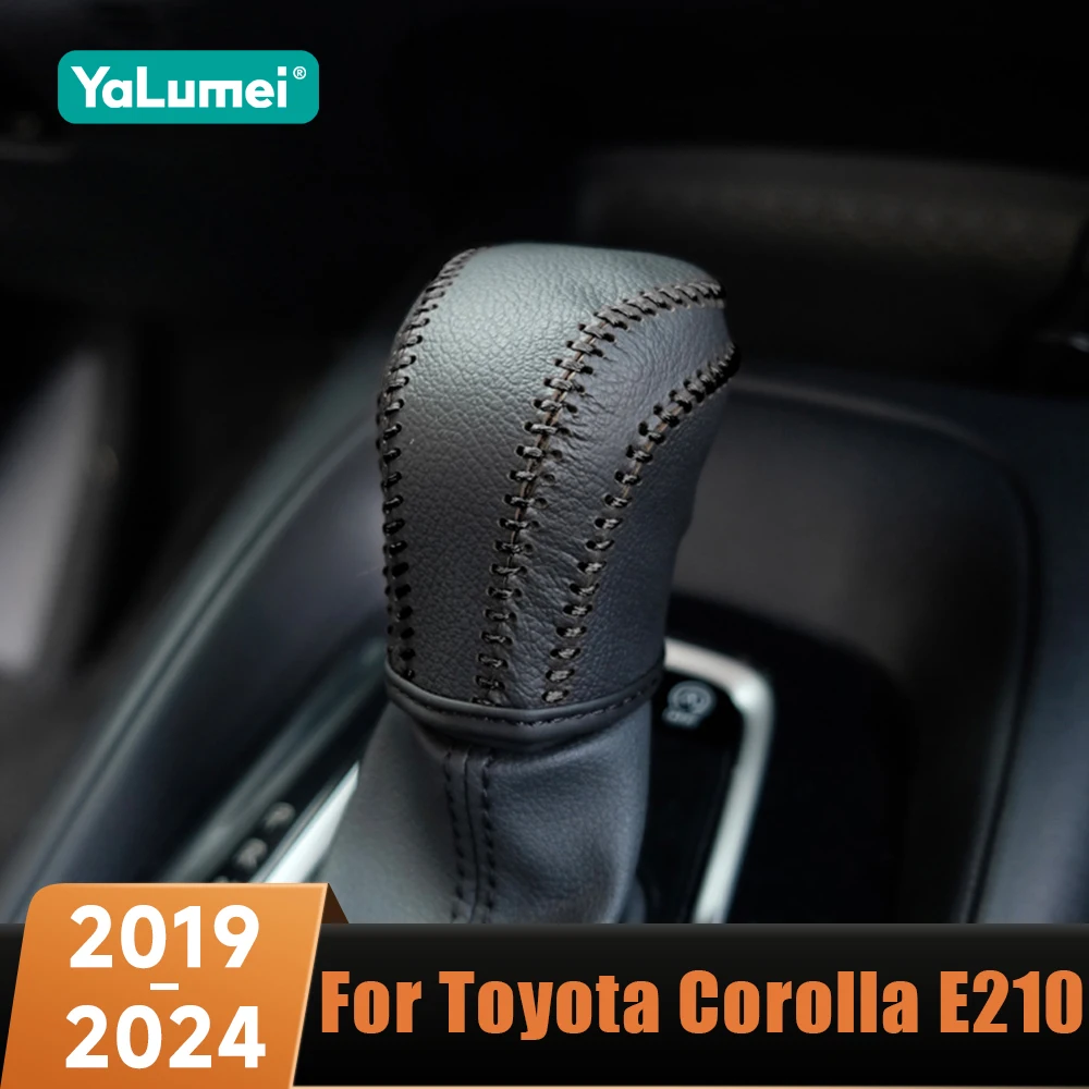 

Кожаный автомобильный чехол для ручки переключения передач, защитный чехол, аксессуары для Toyota Corolla E210 2019 2020 2021 2022 2023 2024 Hybrid