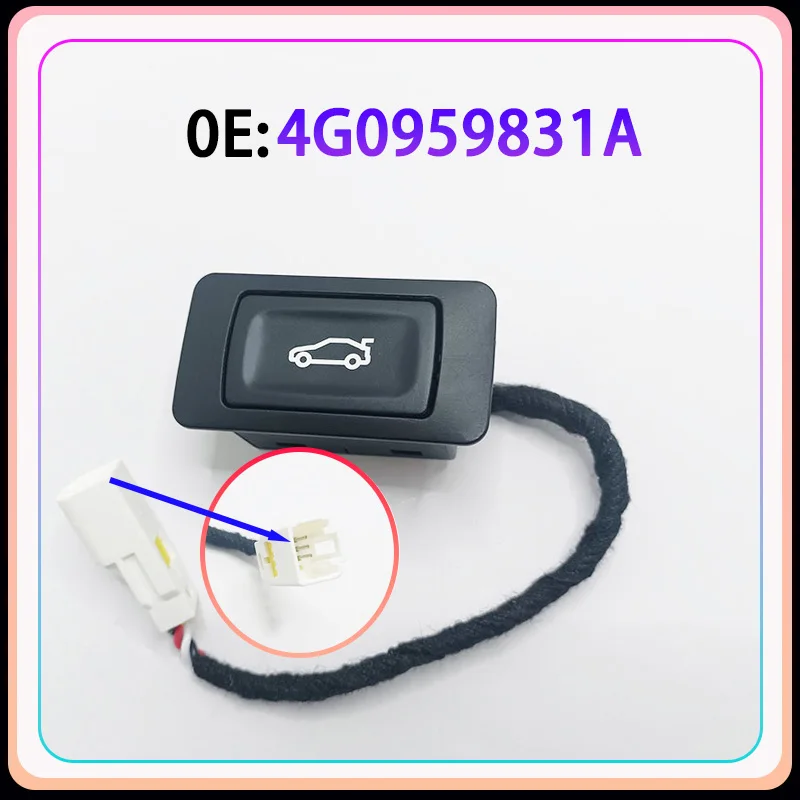 4G0959831A 4G0959831A5PR Power Trunk Lock Control Switch Button Tailgate Switch For Audi A4 S4 A6 S6 RS6 A7 RS7 A8 Q3 Q5 Q7