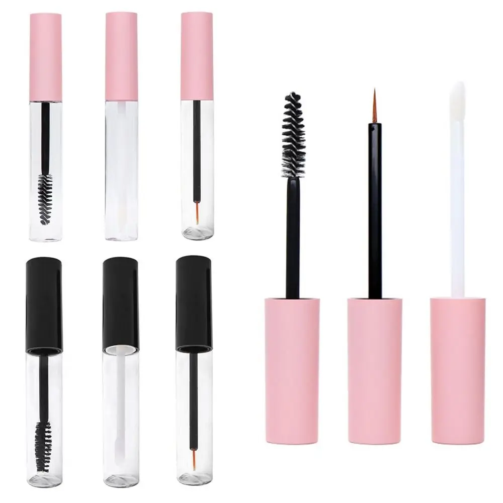 Eyelash Tube 10ml Empty Mascara Tube DIY Container Eyeliner and Lip Gloss Tubes Refillable Dispenser Lipstick Lip Balm Bottles