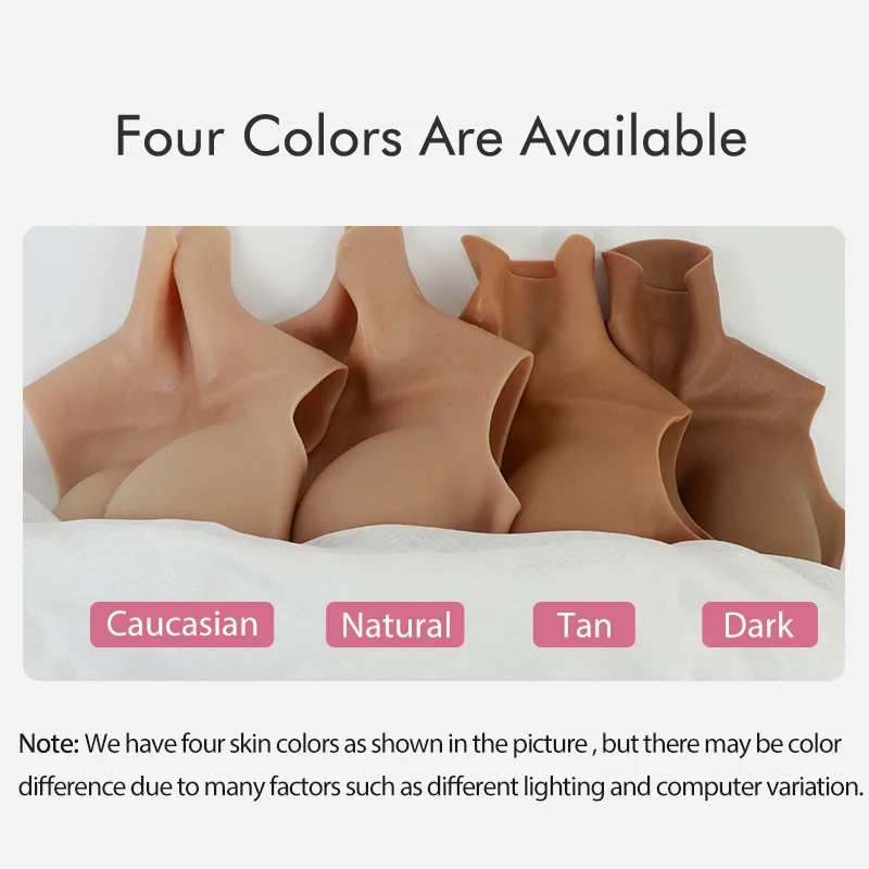 ROANYER Transgender Silicone Breast Forms For Crossdresser C Cup East West Shape Fake Boobs Shemale Male Crossdressing
