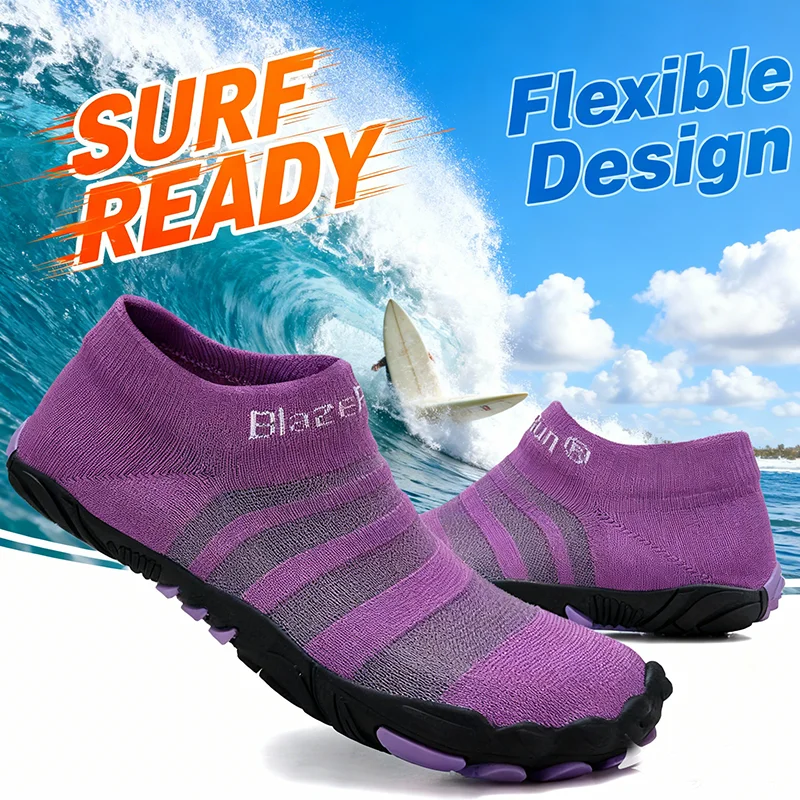 

Аква-обувь для женщин и мужчин, обувь для воды босиком, противоскользящая, быстросохнущая, уличная, пляжная, прогулочная обувь для плавания, кроссовки унисекс