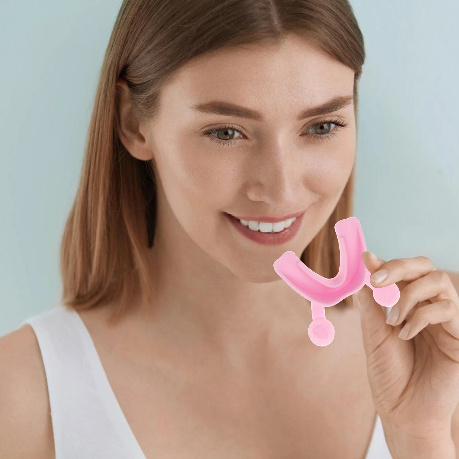 

2Pcs Facial Smile Corrector Exerciser Mouth Shape Trainer for Facial Muscle Strengthening and Double Chin Reduction