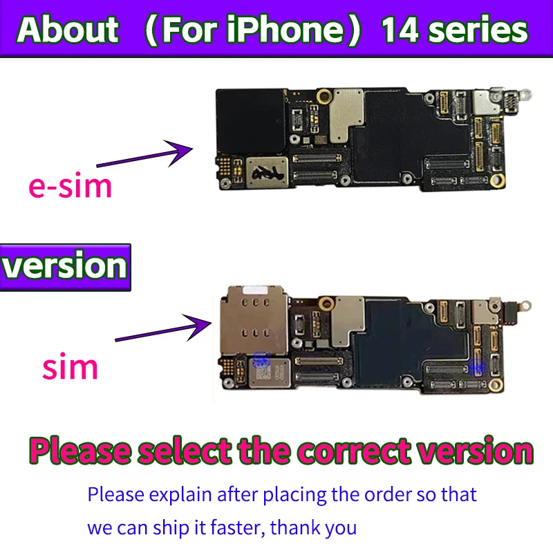 Tested IOS Update For iPhone 14 Pro Max Motherboard Unlocked With Face ID For iphone 14 Plus Free Clean iCloud Logic Board A+