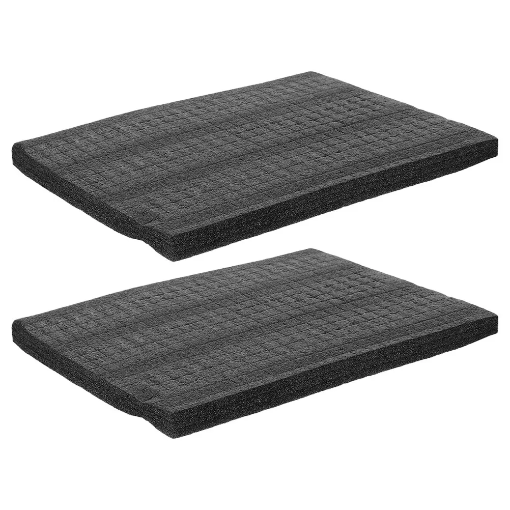 

2pcs Black EPE Pearl Cotton Foam Inserts Toolbox Lining Shock Absorption Packing Supplies Tool Box Organizer Versatile DIY