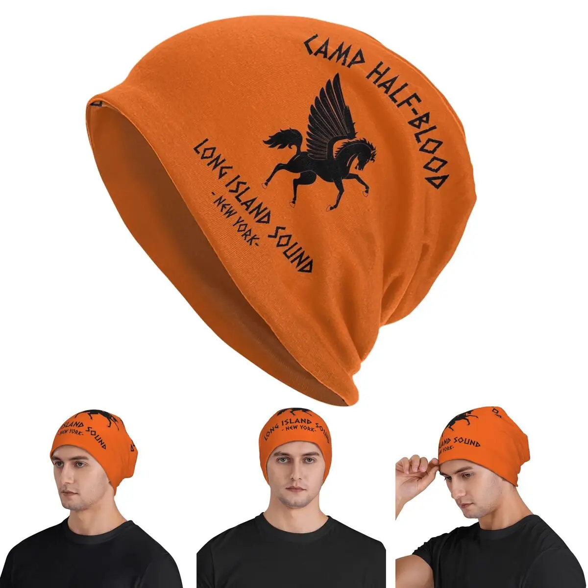 

Шапки-бини Camp Half-Blood Skullies, теплая осенне-зимняя уличная шапка, вязаные шапки для взрослых унисекс