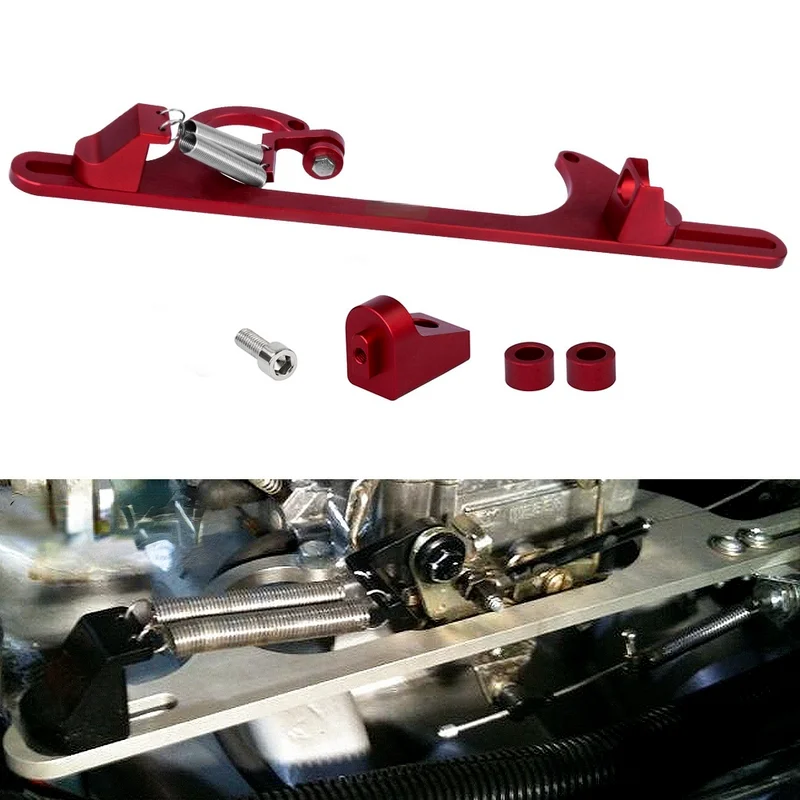 Base throttle Series Billet Aluminum Throttle Cable Carb Bracket Fit applicable to 4150  4160 series Automobile refitting