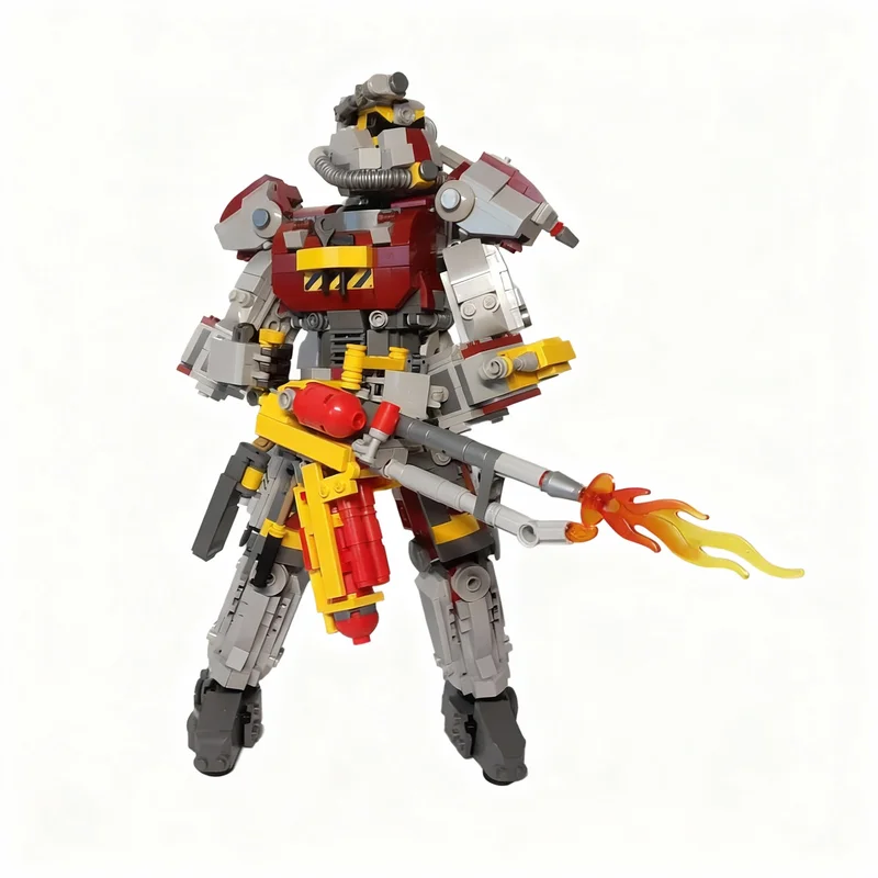 119pcs MOC Fallout Flamer Model Toys Building Blocks Christmas Gift Architecture Idea DIY Education Assemble Art Birthday Craft