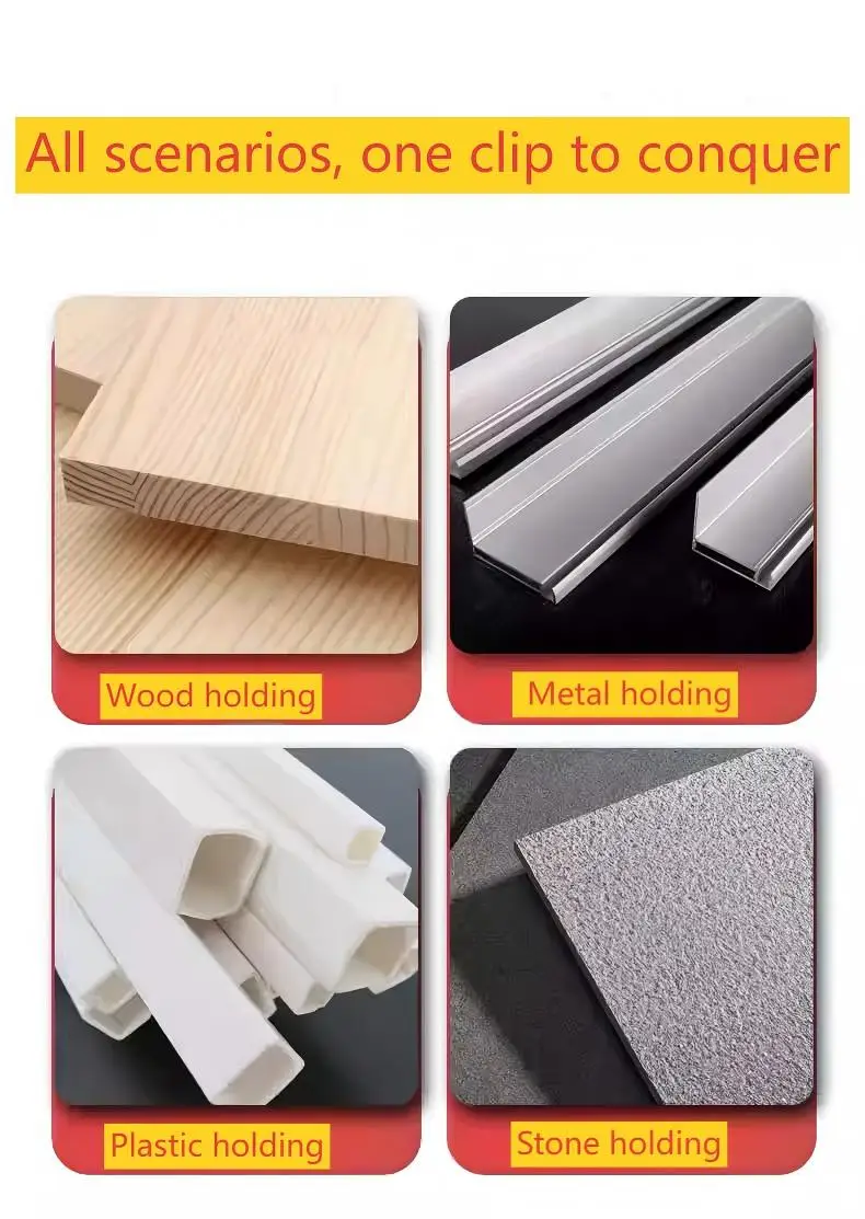 Morsetto per la lavorazione del legno a forma di G, supporto per legno, morsetti per pannelli piatti in acciaio, forte clip a F per carpenteria, clip di fissaggio fai-da-te a bilanciere a forma di C
