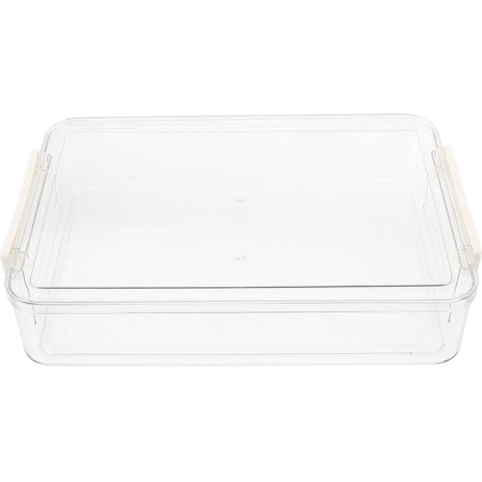 

Clear A4 Document Storage Box Transparent File Container Large Capacity Stackable Photo Certificate Organizer Office Storage Bin