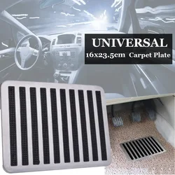 Car Foot Pedal Pad Universal Car Auto Floor Carpet Mat Patch Anti-slip Steel Plate 23.5X16cm For Car Silk Circle Foot Mats