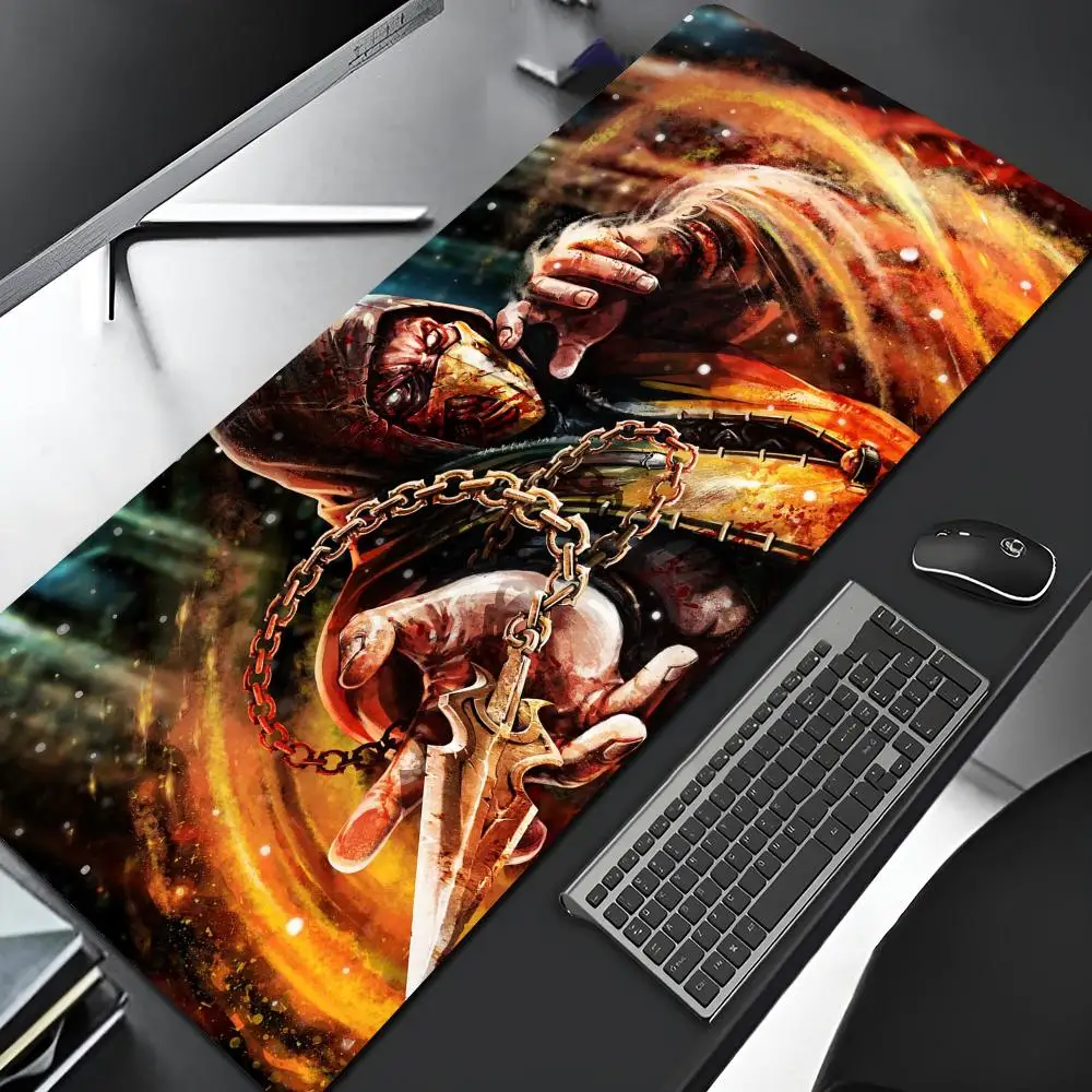 Mortal KombatS Mouse Pad Edge Big Gaming Locking Computer Gamer Large Birthday Rubber Art Mousepad Laptop Desk Mat