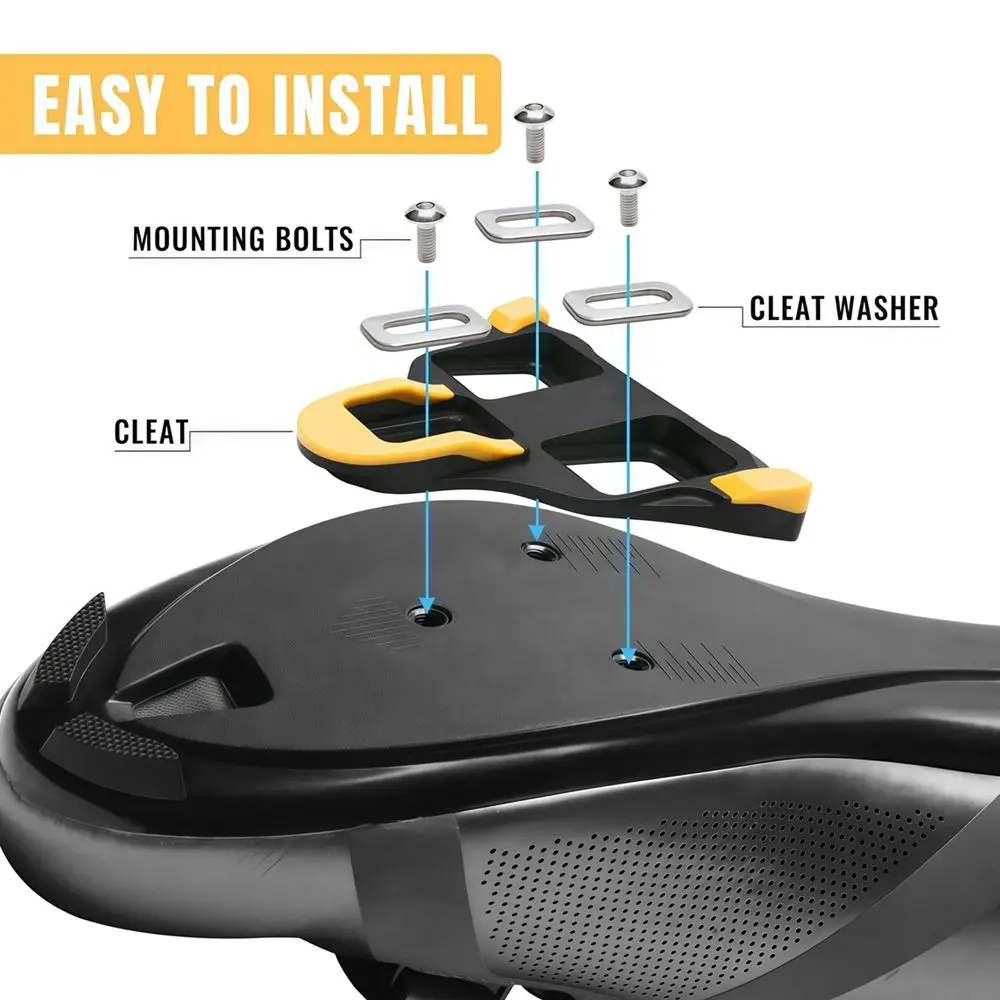 Road Bicycle Pedal SPD Cleat for Shimano SPD-SL Locking Cycling Pedals Cleat for Shimano Sh11 System Shoes 6 Degree Float Clip view 5