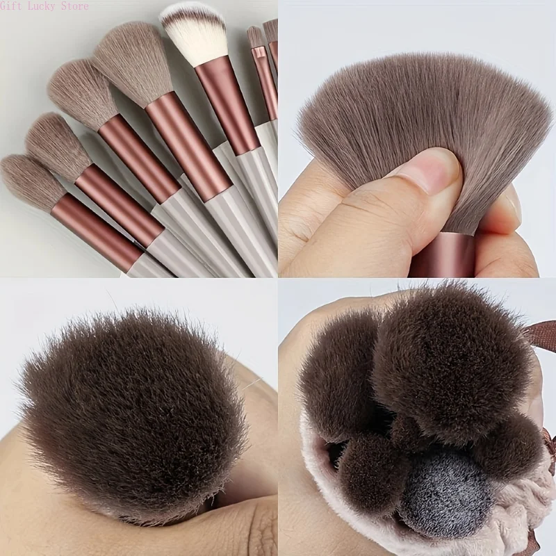 13/25Pcs Makeup Brushes Set Soft Fluffy Brush Foundation Cosmetic Blush Powder Eyeshadow Beauty Tool With Makeup Sponge Puff Kit